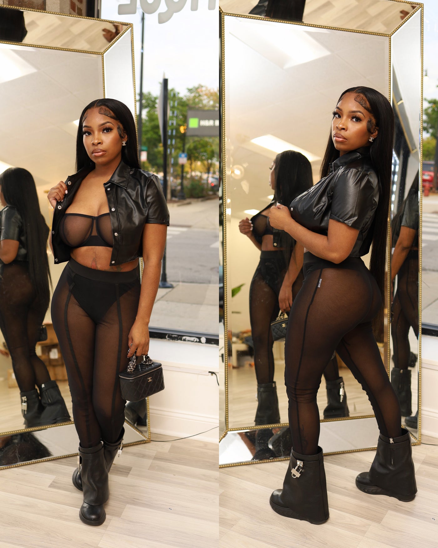 Mesh leggings