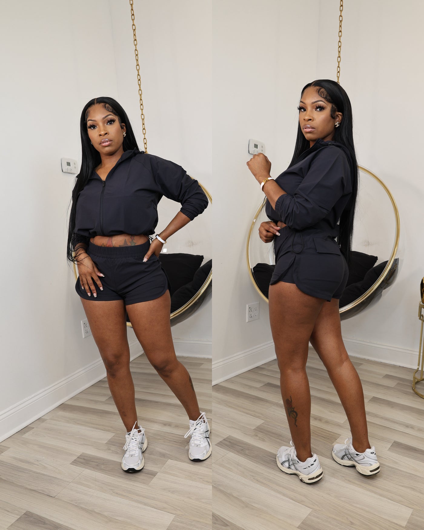 Monica Windbreaker Short Set